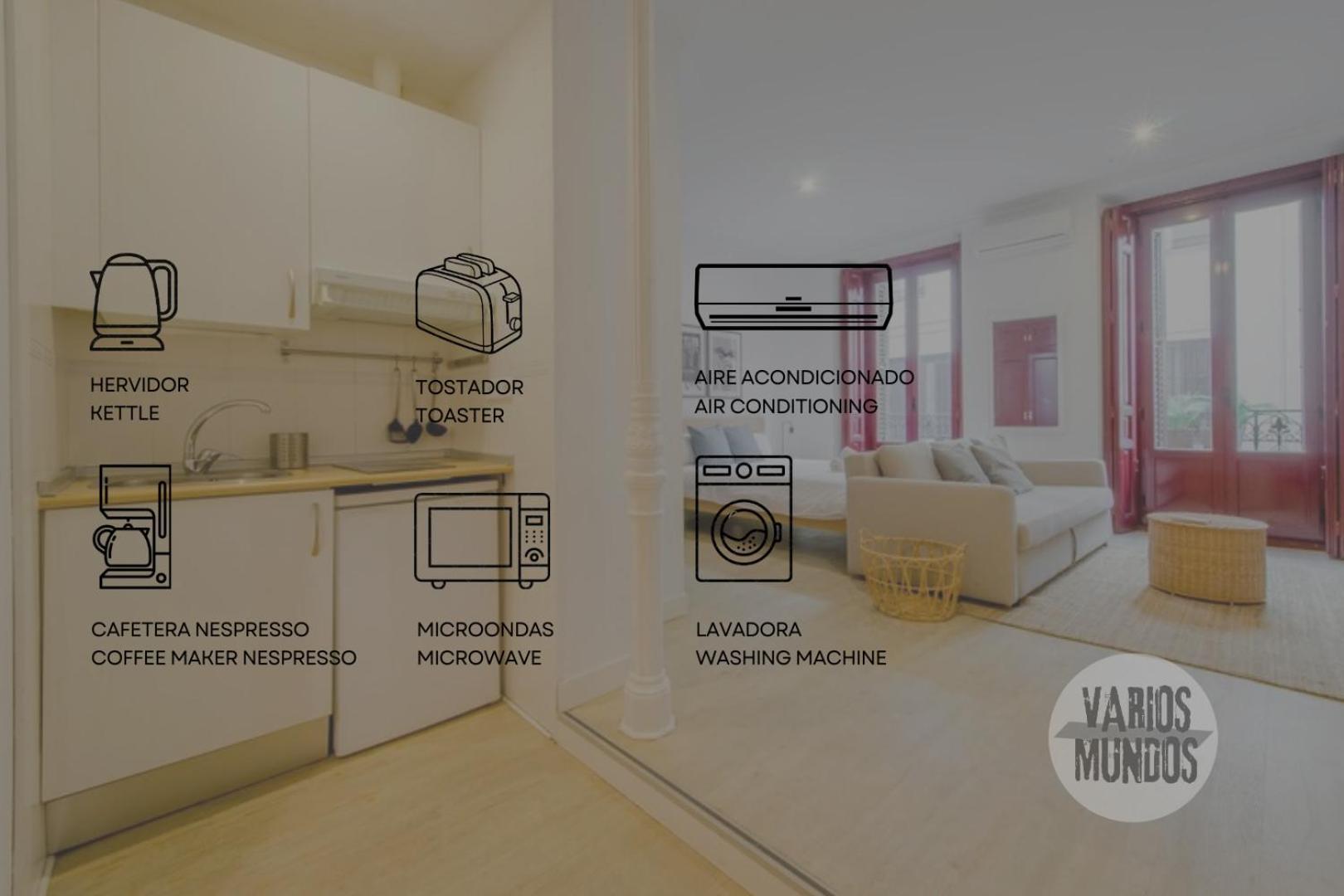 Beautiful Loft Para 3Pax En Huertas-Cortes Madryt Zewnętrze zdjęcie